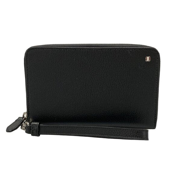 Auth BALLY - Black Leather Long Wallet - Picture 1 of 7